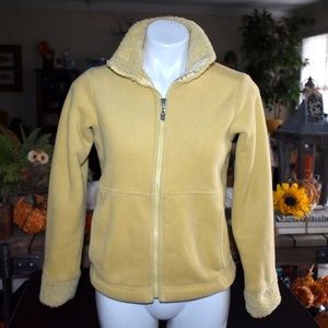 Patagonia Synchilla Shearling Zip Up Banana Yellow S Small Y2K 2005 Vintage